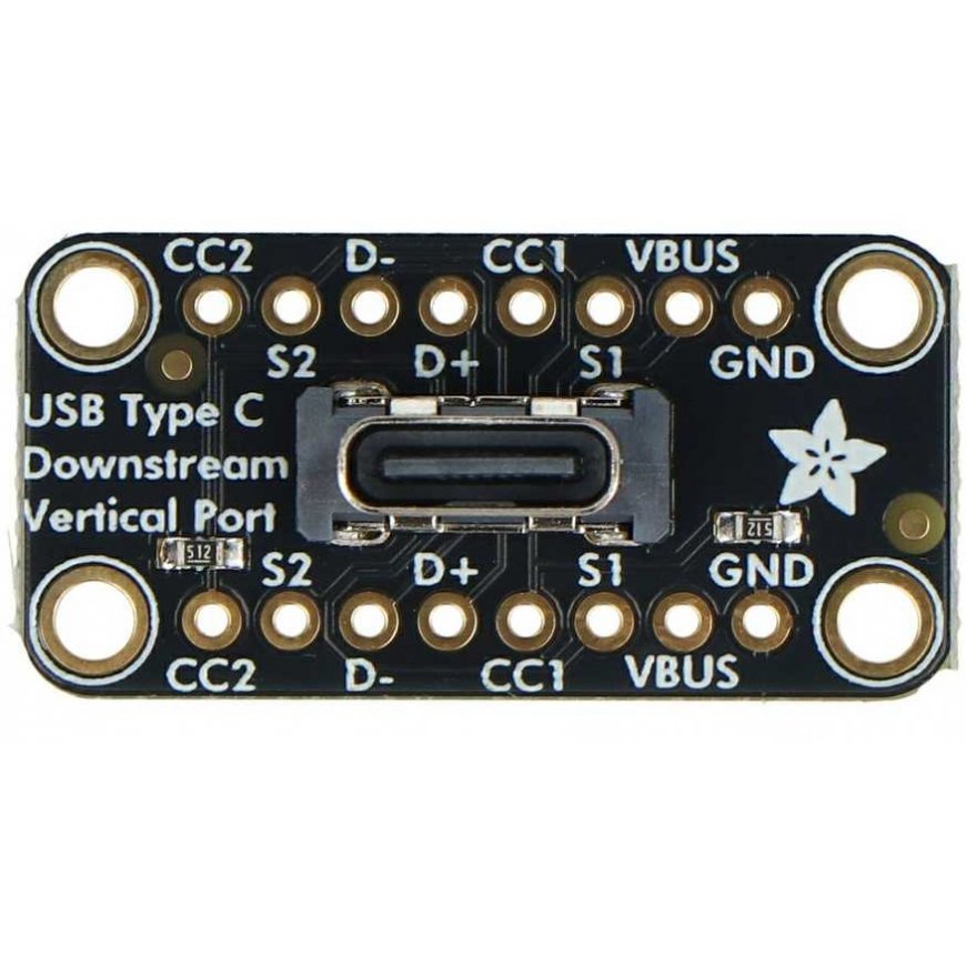 Dual Type C USB module - breadboard connector - Adafruit 5993 – 2