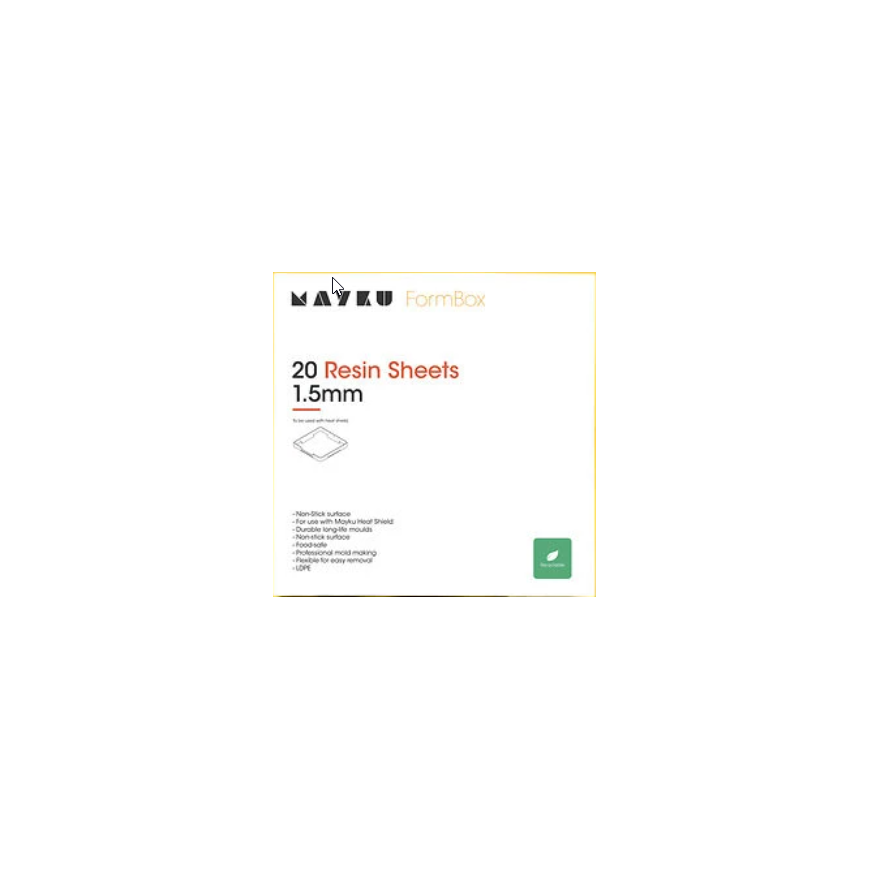 Mayku dervos sheets (LDPE sheets) 20 pcs, 1.5mm – 3
