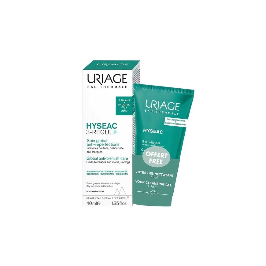 Uriage HYSEAC 3 REGUL+. Graudi, melnie