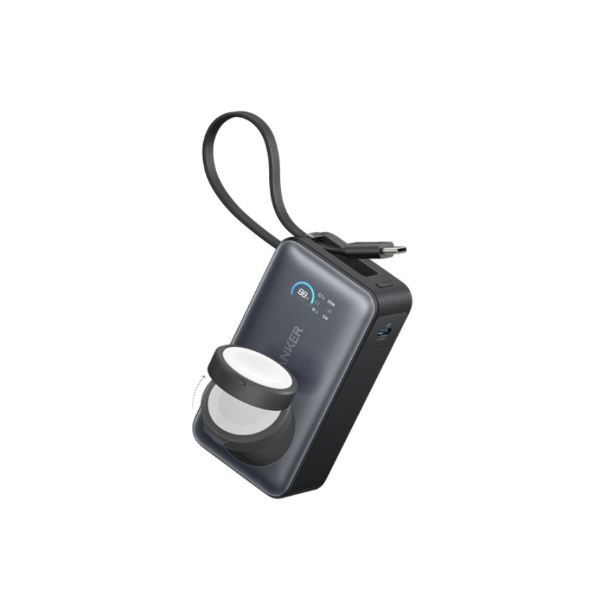 Anker A1657H11 ārējais akumulators 10000 mAh Bezvadu lādēšana Melns