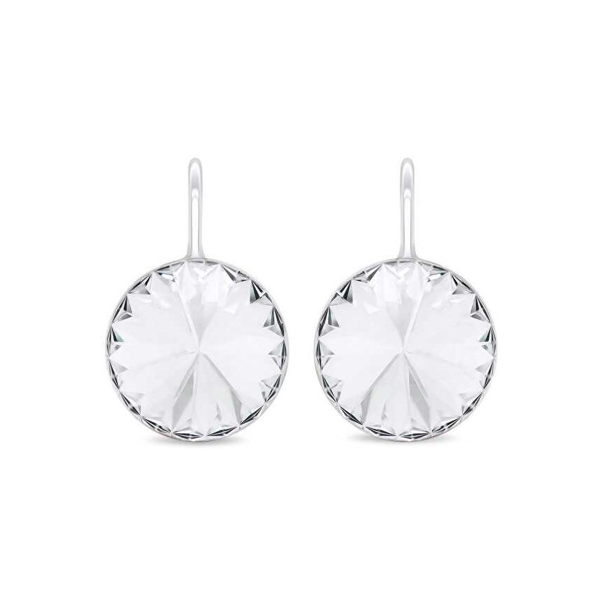 Brilio Silver Beautiful silver earrings with clear zirconia EA372W – 2