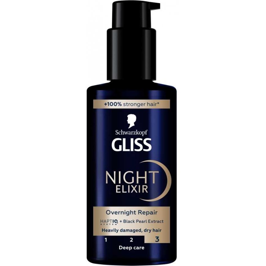 Schwarzkopf Gliss Öö Eliksiir Kahjustatud Juustele, 100 ml