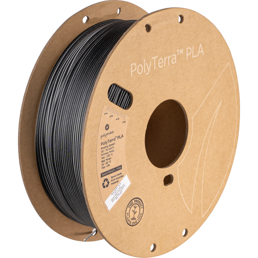 Polymaker Polyterra PLA Kaksoisväri - 1,75mm - 1kg - Varjo Oranssi (oranssi-musta) – 5