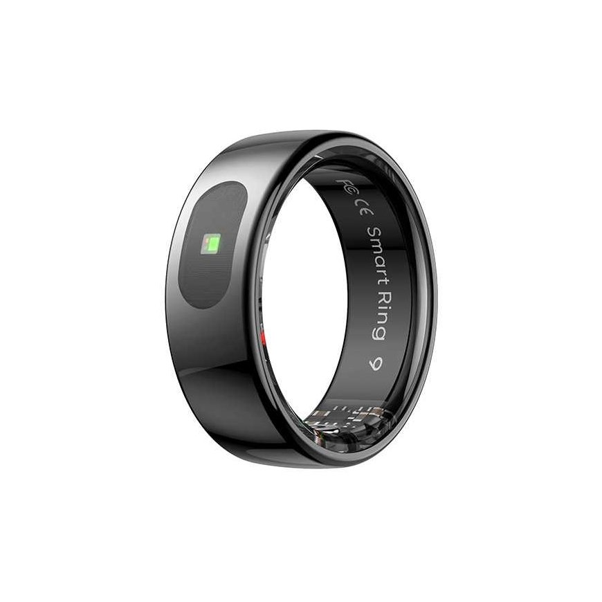 Nutikas RING PRO, must, stressi mõõtmine, südame löögisageduse jälgimine, une jälgimine, suurus. 8, Powerton – 2