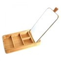 Kuning Hoff BAMBUSOWY ORGANIZER NA DROBIAZGI Z LUSTERKIEM KINGHOFF KH-1695 Kuning Hoff BAMBUSOWY ORGANIZER NA DROBIAZGI Z LUSTERKIEM KINGHOFF KH-1695