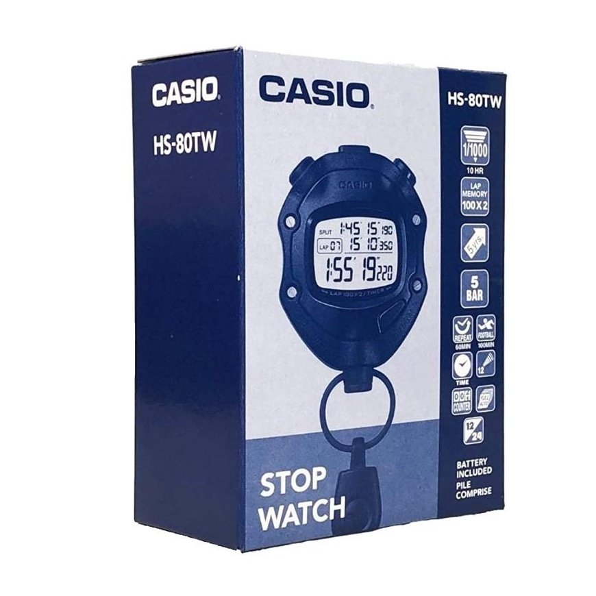 Casio Digital Black Stopwatch HS-80TW-1EF – 2