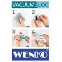 Wenko Vacuum-Loc WC-harja Quadro kiinnitys ilman porausta Wenko Vacuum-Loc WC-harja Quadro kiinnitys ilman porausta