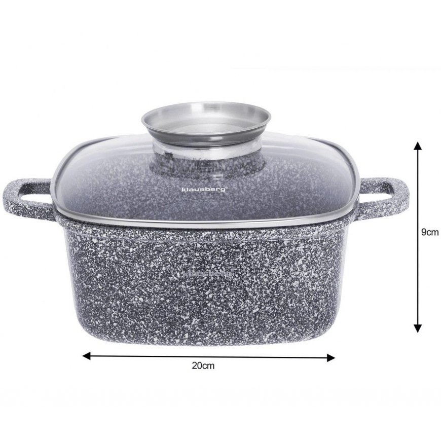 Klausberg Klausberg marmuro puodas 20cm kb- 7528 2.8l! – 3