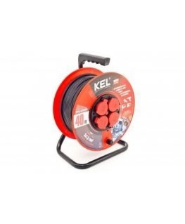 KEL ПРОФЕССИОНАЛЬНАЯ ЛИНИЯ 40м H05RR-F 3x1.5 4xGS 16A IP44 черная (W-97056)