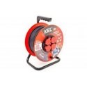 KEL ProFESIONAL LINE 40m H05RR- F 3x1.5 4xGS 16A IP44 musta (W- 97056)