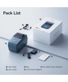 Niimbot Etikečių spausdintuvas K3 Smart, mėlynas + ritinėlis etikečių 230 vnt