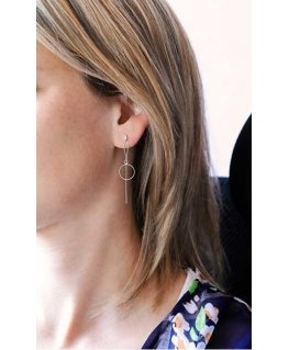 Beneto Long sudraba auskari ar cirkoniem AGUP1981