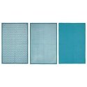 Atmosphera Decorative Kitchen Towels with Pattern, 45 x 70 cm, 3 pcs, blue Atmosphera Decorative Kitchen Towels with Pattern, 45 x 70 cm, 3 pcs, blue