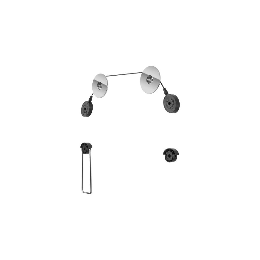 Goobay TV EasyMount L 139,7 cm (55") musta, Hopea