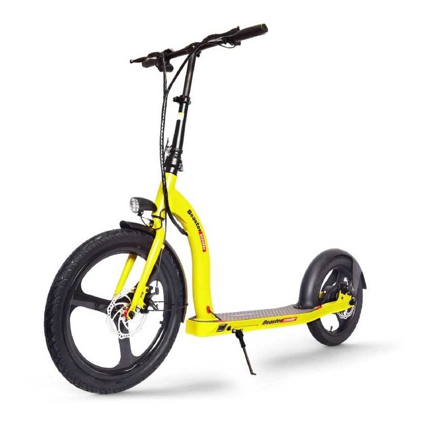 Elektrinis paspirtukas Beaster Scooter VOYAGER, 350 W, 36 V, 10 Ah, geltonas