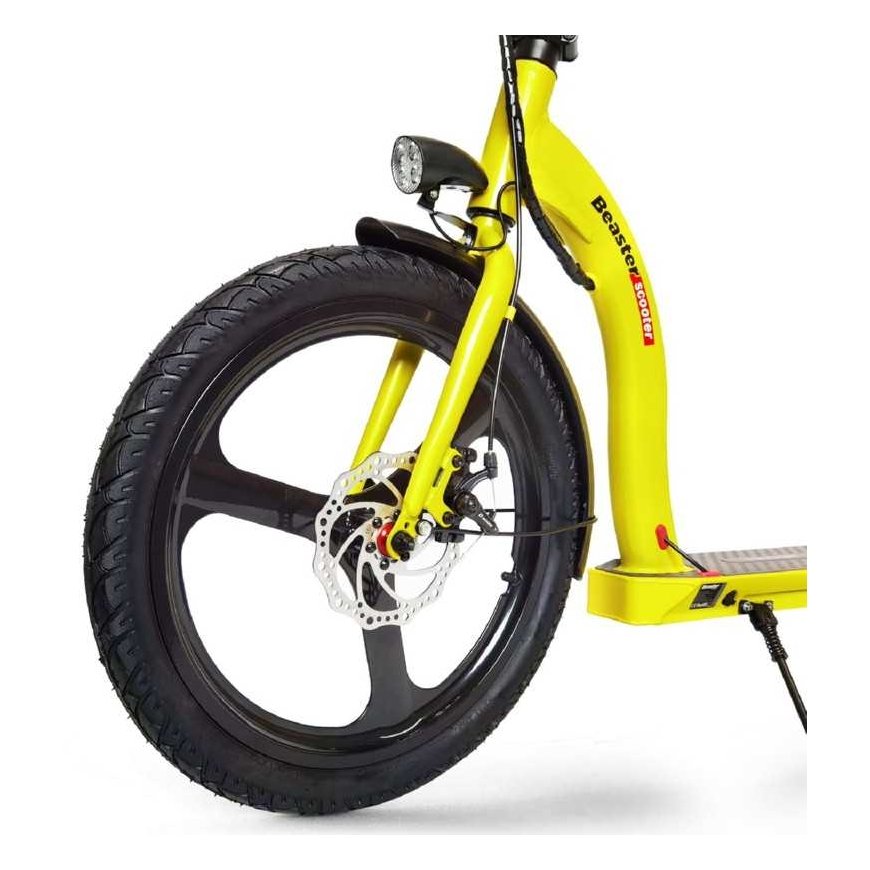 Elektrinis paspirtukas Beaster Scooter VOYAGER, 350 W, 36 V, 10 Ah, geltonas – 4