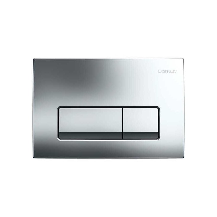 WC flush button Geberit, Delta 51, glossy chrome
