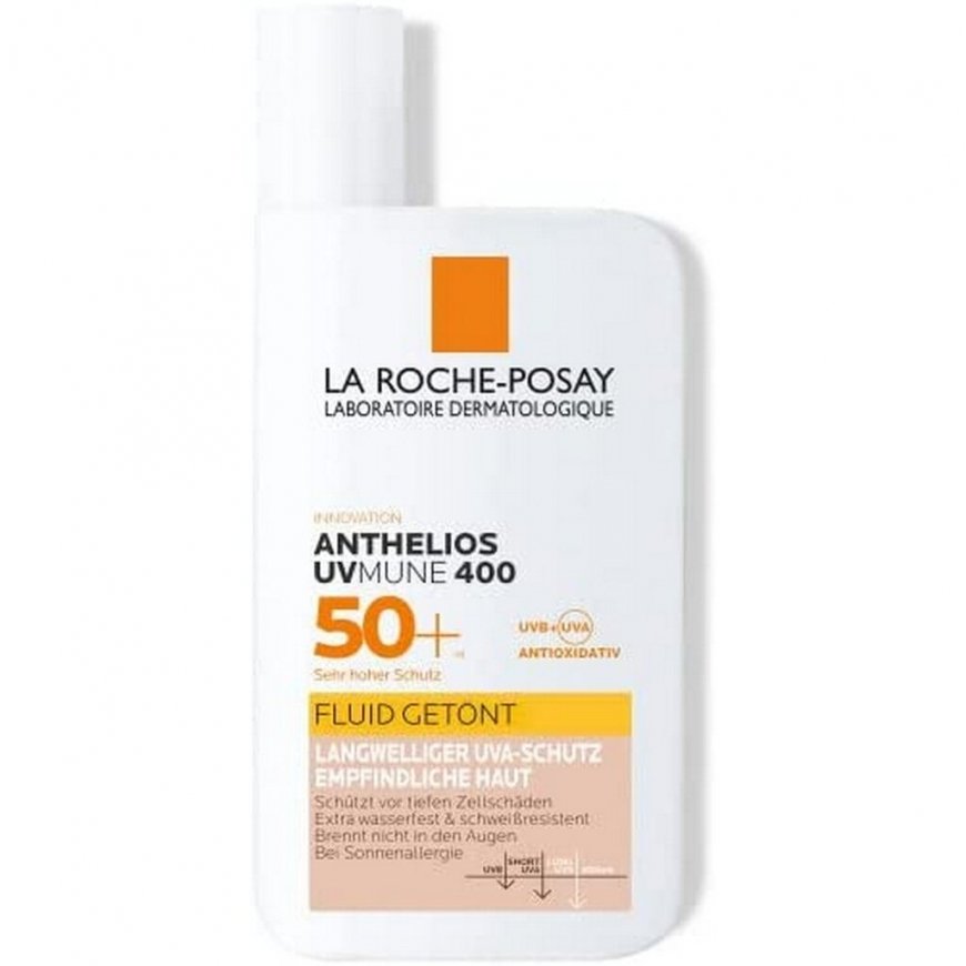 La Roche-Posay toonitud päevitusskulptuur SPF 50+ Anthelios UVMune 400 (toonitud vedelik) 50 ml – 2