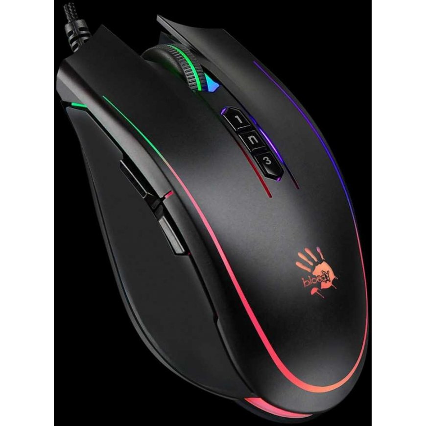 Игровая мышь A4tech Bloody Illuminated P81S, активирована, 8000 DPI, USB, Core 3, черная – 2