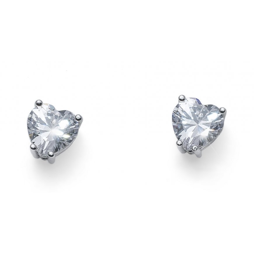 Brilio Silver Brilio Silver Earrings with Blue Zircon EA860YAQ – 2