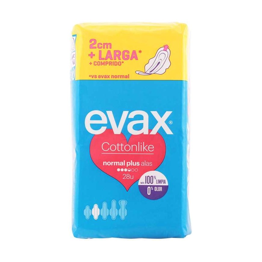 Evax Cottonlike Normal Plus ar sparniņiem