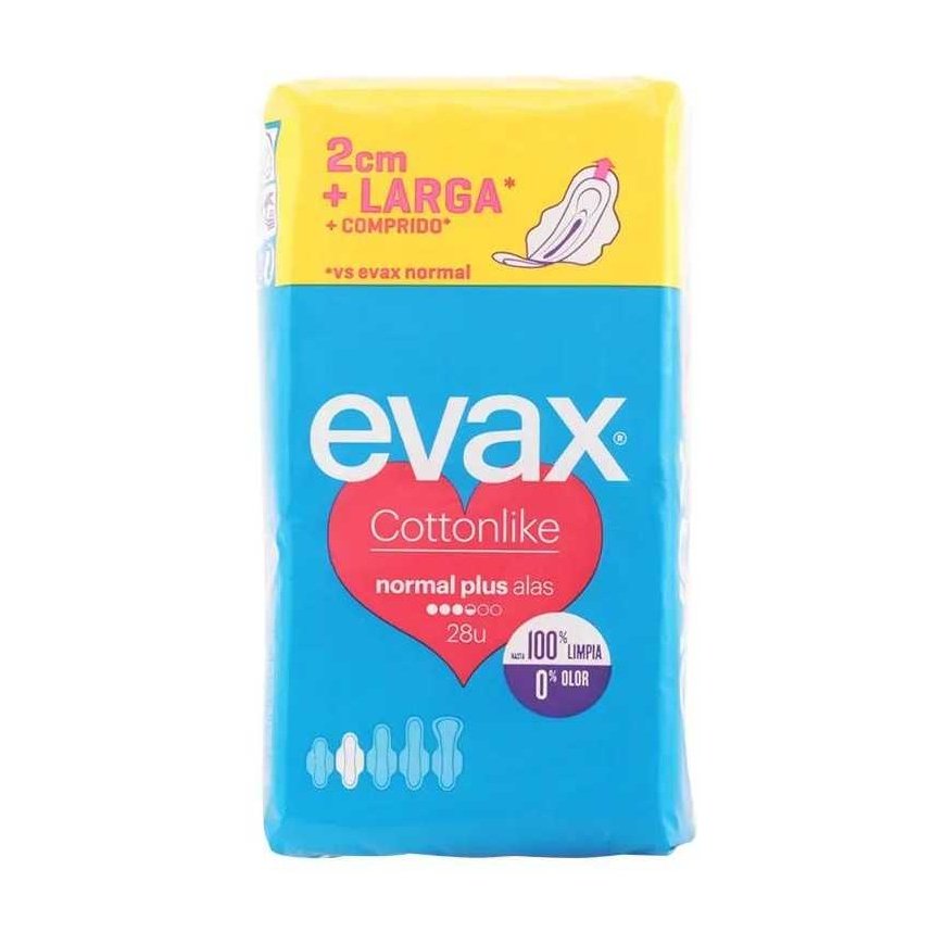 Evax Cottonlike Normal Plus hügieenilised salvrätikud sparneliatega 28 tk – 2