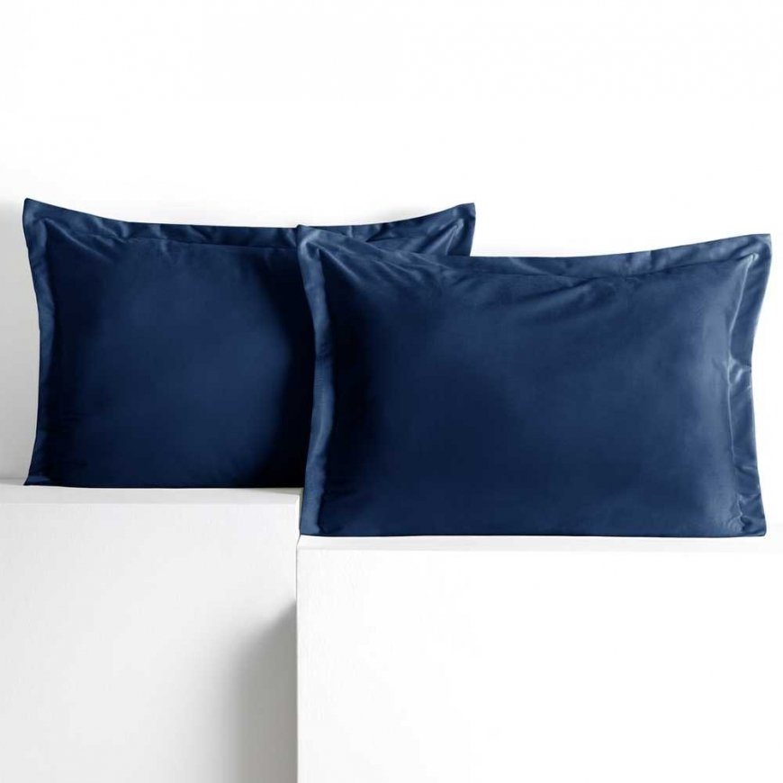 AmeliaHome Dekoratīvs spilvendrāna VELVET krāsā indigo