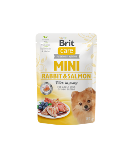 BRIT Care Mini Rabbit&Salmon - wet dog food - 85g