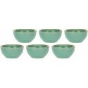 ROSE&TULIPS GREEN AQUA CONCERTO Set of 6 round bowls 7 cm ROSE&TULIPS GREEN AQUA CONCERTO Set of 6 round bowls 7 cm