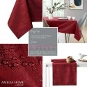 Tablecloth Vesta claret pressed modern 80x80 AmeliaHome Tablecloth Vesta claret pressed modern 80x80 AmeliaHome