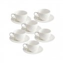 UNISTAV VALGE PORTSELAN 6 tassi komplekt 100 ml UNISTAV VALGE PORTSELAN 6 tassi komplekt 100 ml