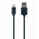 Gembird CC-USB2-AMLM-2M lightning kabelis Melns