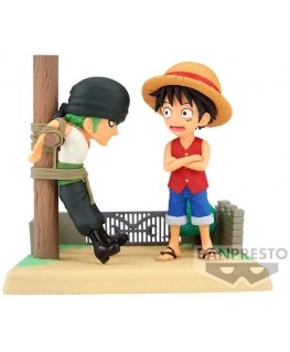 Banpresto One Piece Log Stories Monkey D Luffy & Roronoa Zoro -figuuri 7 cm