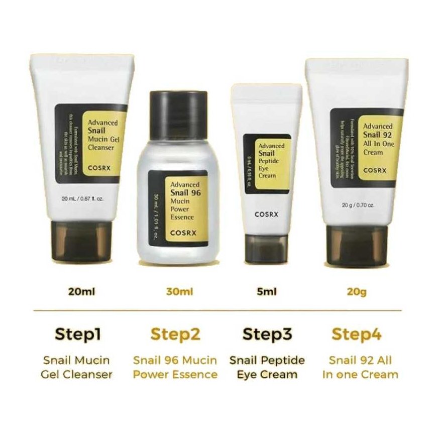 COSRX All About Snail Kit skincare gift set – 4