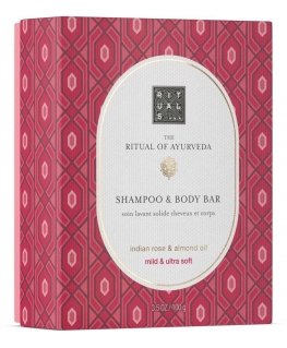 Rituali Ayurvedas rituāls Šampūns un ķermeņa bārs cietais šampūns un ķermeņa mazgāšanas līdzeklis, 100 g