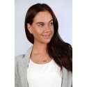 Rose gold plated necklace with a sparkling pendant Rose gold plated necklace with a sparkling pendant