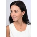 Rose gold plated necklace with a sparkling pendant Rose gold plated necklace with a sparkling pendant