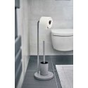 Zeller tualeto popieriaus laikiklis ir tualeto šepetys VETRO, aukštis 63 cm Zeller tualeto popieriaus laikiklis ir tualeto šepetys VETRO, aukštis 63 cm