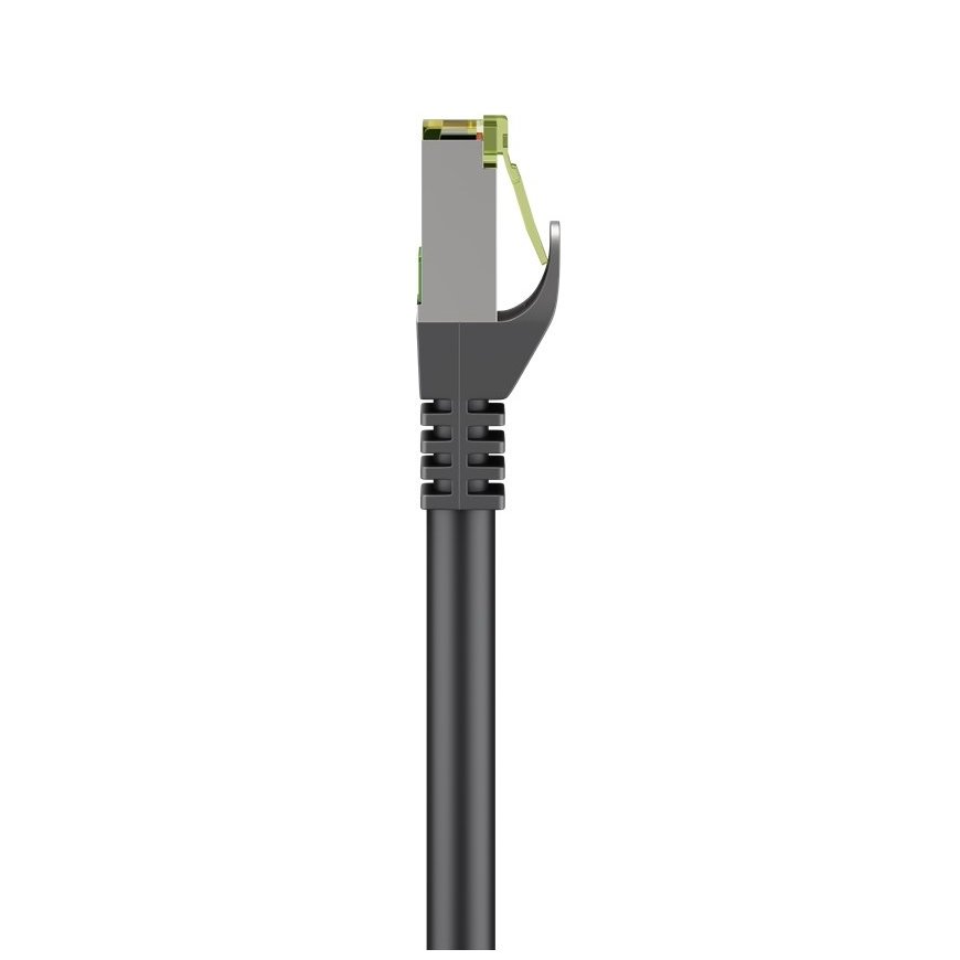 Goobay RJ45 Patch Cord with CAT 8.1 S/FTP Raw Cable, AWG 26, black, 10m – 3