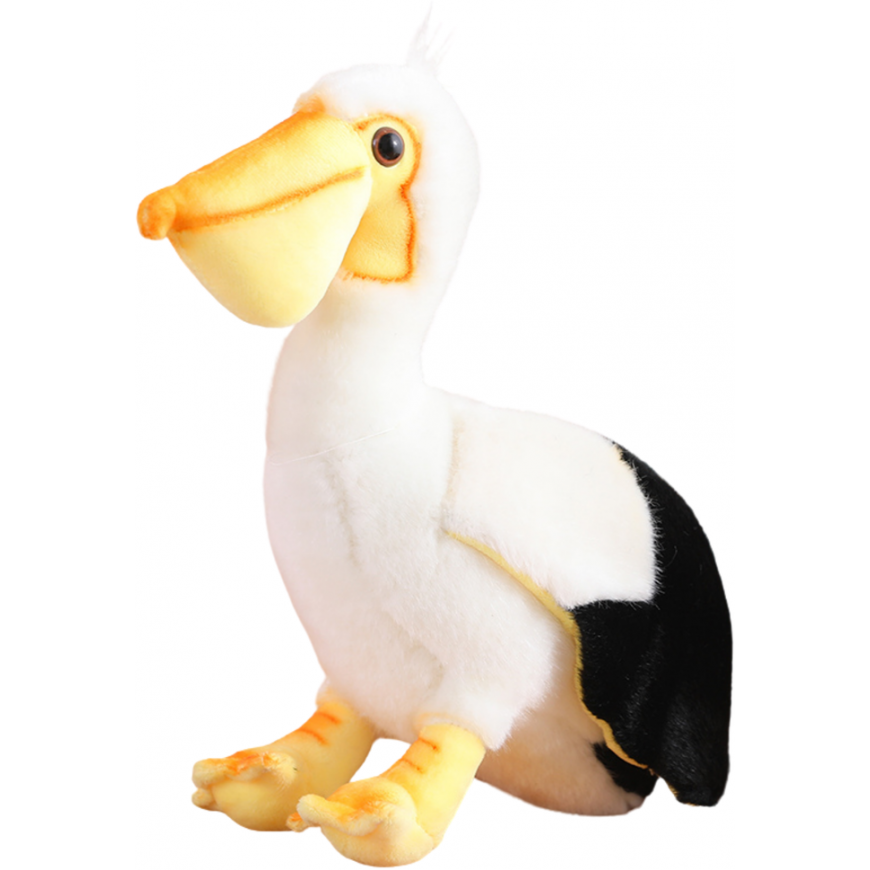 Lean Toys Mīkstais Pelikāns plīša rotaļlieta talismans jauka rotaļlieta 24cm – 2