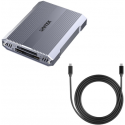 Unitek Card Reader CF Express, SD/Micro SD, USBA 10 Gbs + HUB