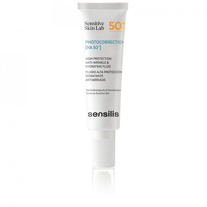 Sensilis PHOTOCORRECTION [HA 50+] kosteuttava ja ryppyjä ehkäisevä neste SPF50+ 50 ml