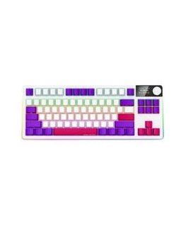 LORGAR KBP70TKLW, Беспроводная механическая игровая клавиатура TKL Pro, Черный/желтый, EN раскладка