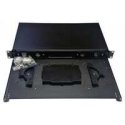 OEM Retractable optical bath 1U, modular without front with cassette for 24 welding seams, black