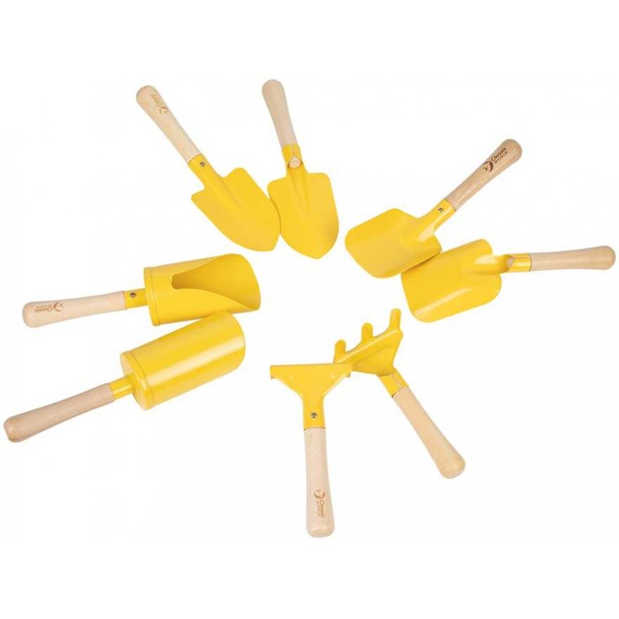 CLASSIC WORLD EDU metal tool set for sand and garden, 8 pcs.