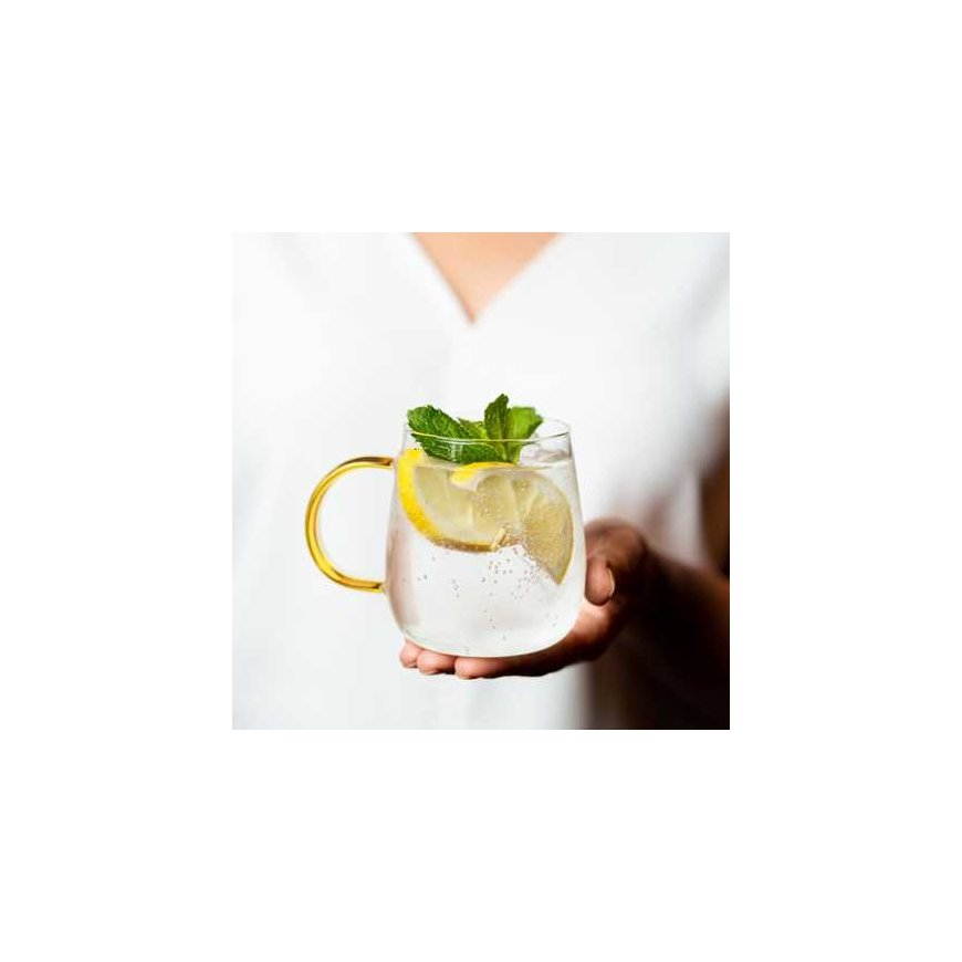 Vialli Design - 2 tassi komplekt Bolla kollase käepidemega 400ml – 2