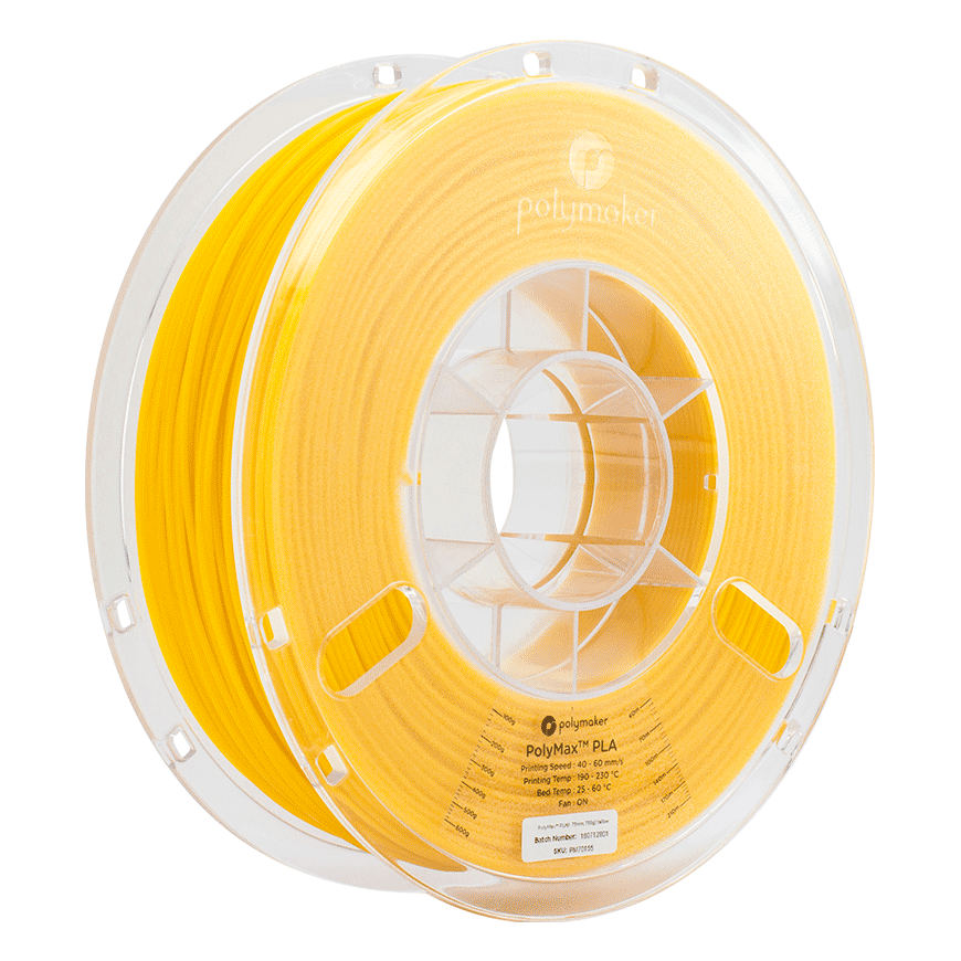 Polymaker PolyMax Tough PLA - 0.75kg - 1.75mm - Kollane