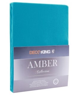 DecoKing Amber Blue Bedspread, 180x200 cm, with elastic