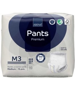 Abena Pants M3, Premium 15 kpl, vaipat - alushousut