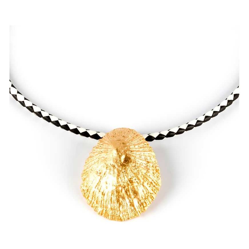 Shabama CALOBRA LUXE Black & White pendant shiny gold 1 pc